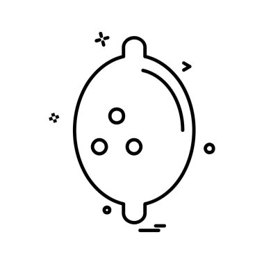 Meyve simgesi tasarım vektörü 