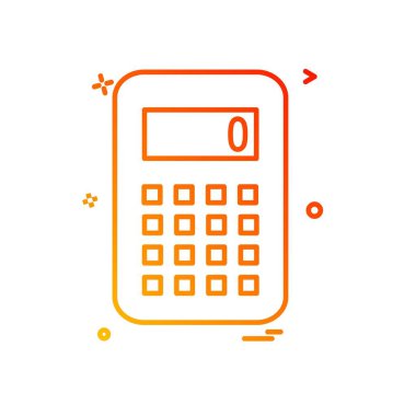 Hesap makinesi simgesi tasarım vektörü