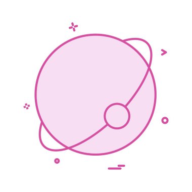 Atom küre simge vektör tasarımı