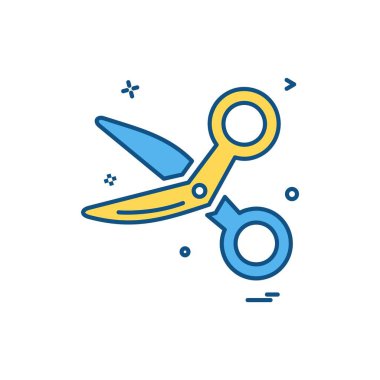 Makas simge tasarlamak vektör