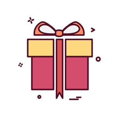 Giftbox simge tasarlamak vektör