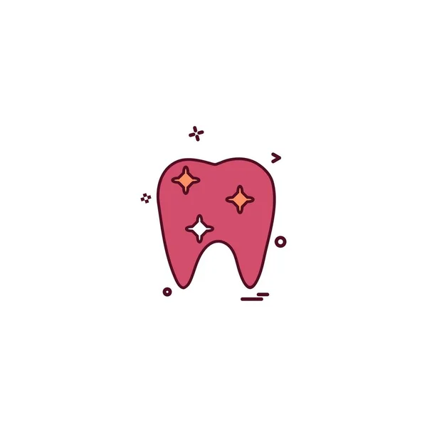 Dentista Dental Médico Ortodoncia Ortodoncia Diente Icono Vector Desige — Vector de stock