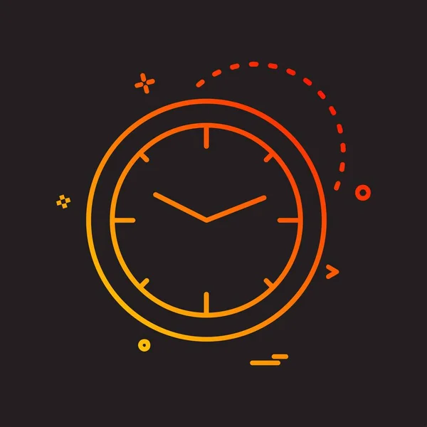 Годинник Плоский Значок Векторна Ілюстрація — стоковий вектор