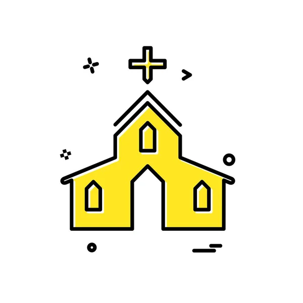 Designvektor Für Kirchensymbole — Stockvektor
