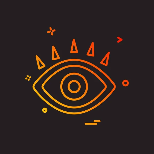 Auge Symbol Design Vektor — Stockvektor