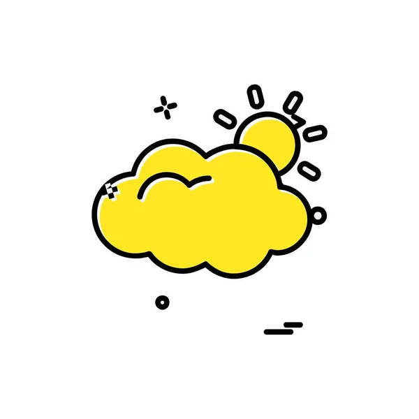 Nube Icono Diseño Vector — Vector de stock