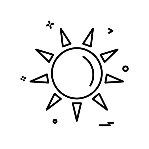 Designvektor Für Sonnensymbole — Stockvektor