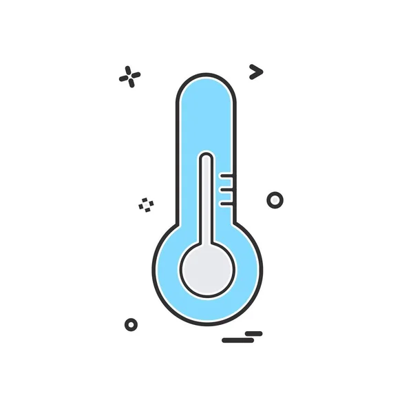 Thermometer Symbol Design Vektor — Stockvektor