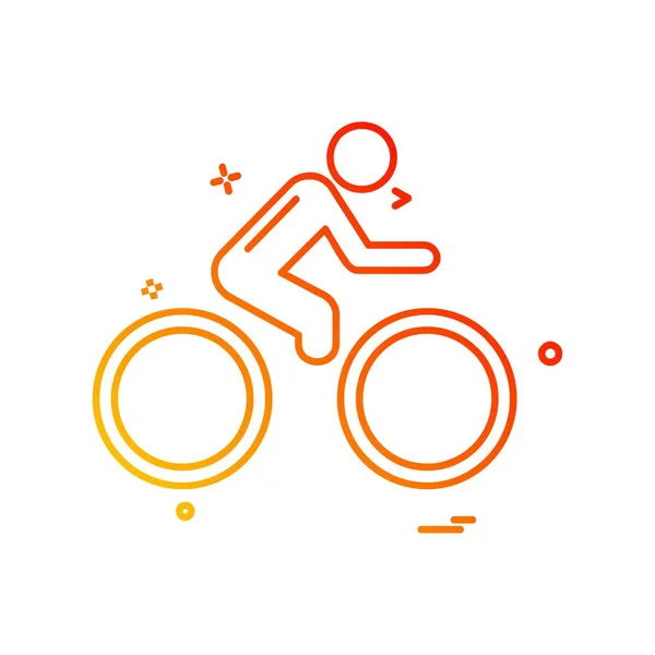 Cycle Icon Design Vector — Stock Vector