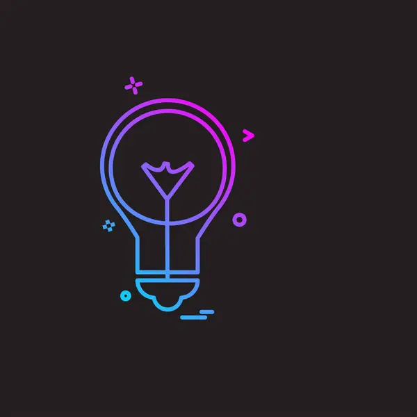 Idee Icon Design Vektor Illustration — Stockvektor