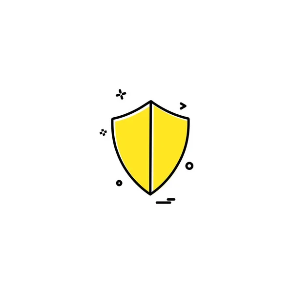 Badge Wet Veiligheid Pictogram Vector Veiligheidsontwerp — Stockvector