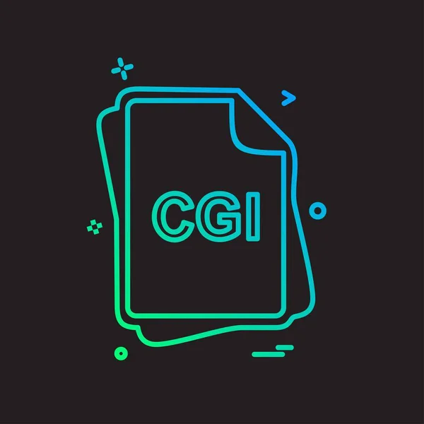 Вектор Проектирования Иконок Типа Cgi — стоковый вектор