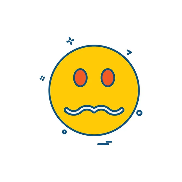 Emoji Ikony Projektowania Ilustracja Kolorowy Wektor — Wektor stockowy