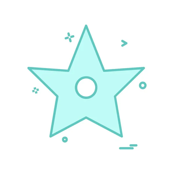 Estrella Plana Icono Simple Sobre Fondo Blanco — Vector de stock