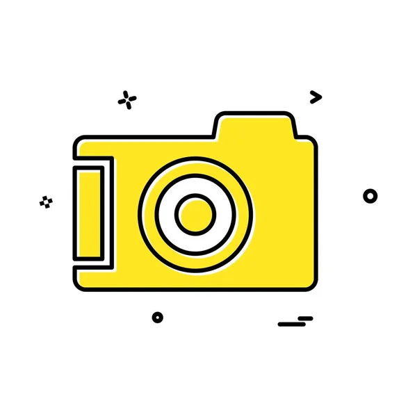 Camera Icon Design Vector — Stock Vector