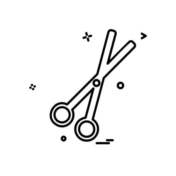 Schere Icon Design Vektor Illustration — Stockvektor