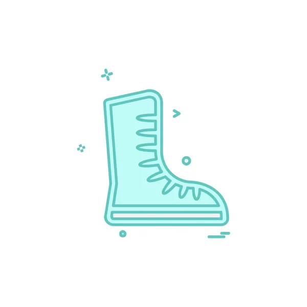 Παπούτσια Εικονίδιο Σχεδιασμός Διάνυσμα — Διανυσματικό Αρχείο