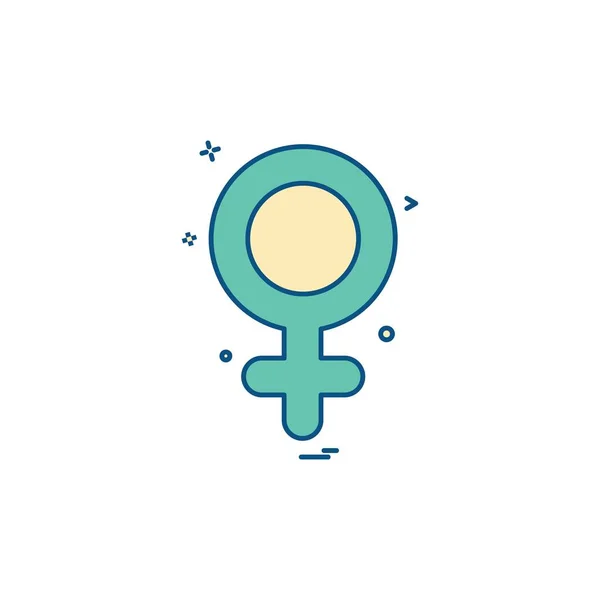 Female Icon Design Vector Illustration — Stock Vector