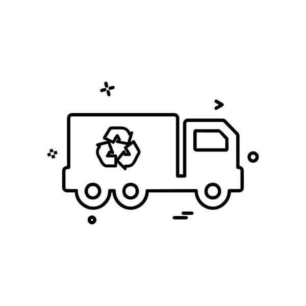 Truck Pictogram Ontwerp Vector — Stockvector