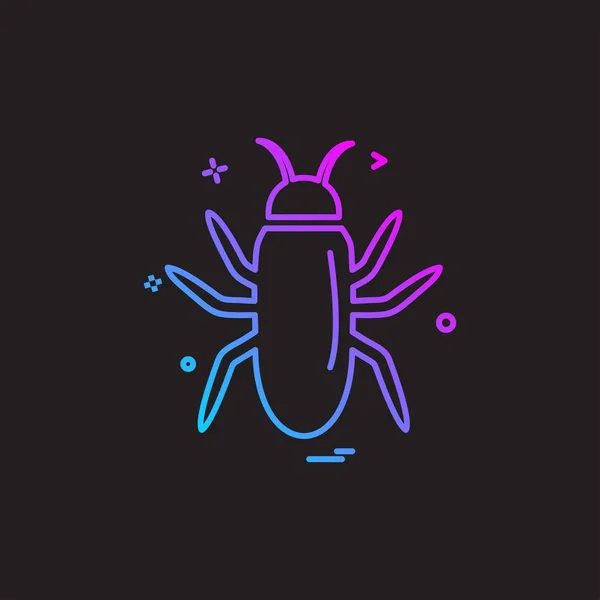 Insects Icon Design Vector — Stock Vector