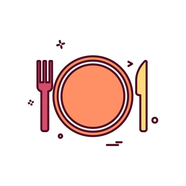 Vector Diseño Icono Alimentos — Vector de stock