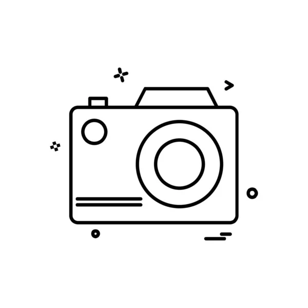 Camera Icon Design Vector — Stock Vector