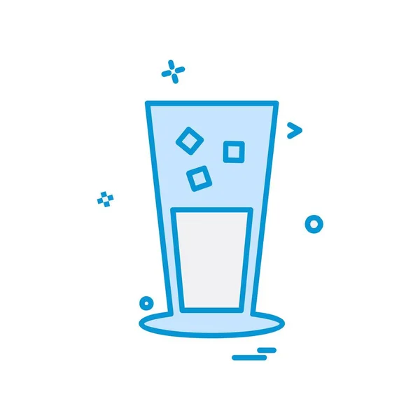 Drink Icon Design Bunte Vektorillustration — Stockvektor