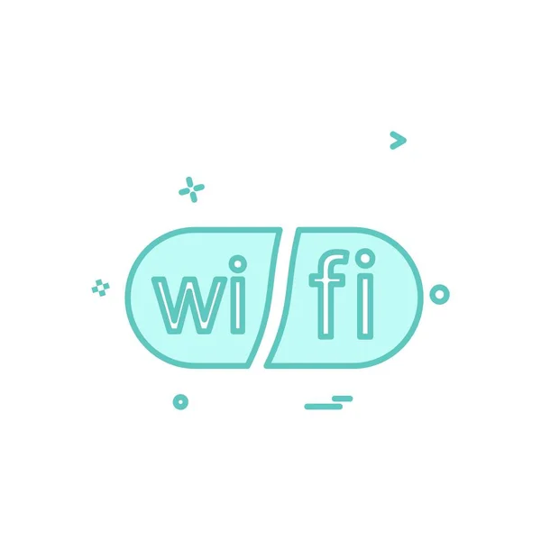 Vektor Návrhu Ikon Wifi — Stockový vektor