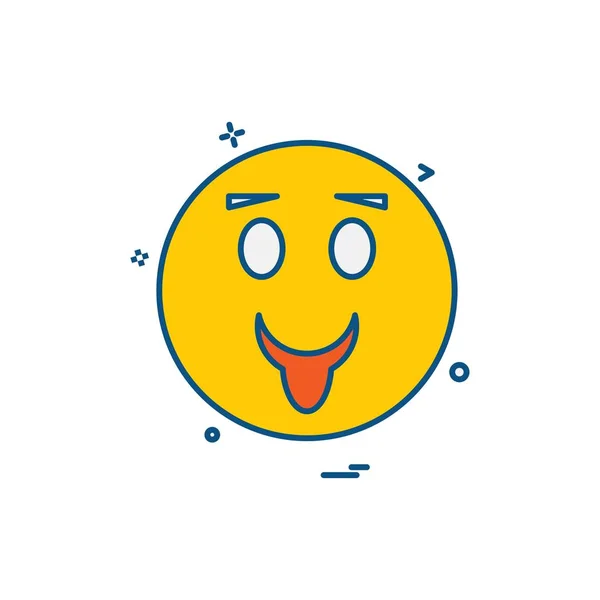 Emoji Iconos Diseño Vector — Vector de stock