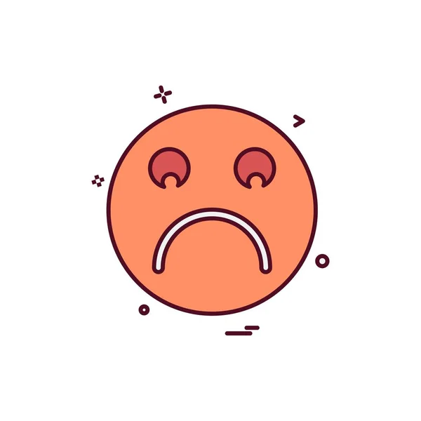 Design Ícone Emoji Ilustração Vetorial Colorida —  Vetores de Stock