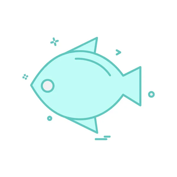 Fish Icon Design Vector — Stock Vector