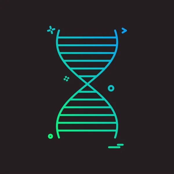 Desenho Ícone Dna Ilustração Vetorial Colorida —  Vetores de Stock