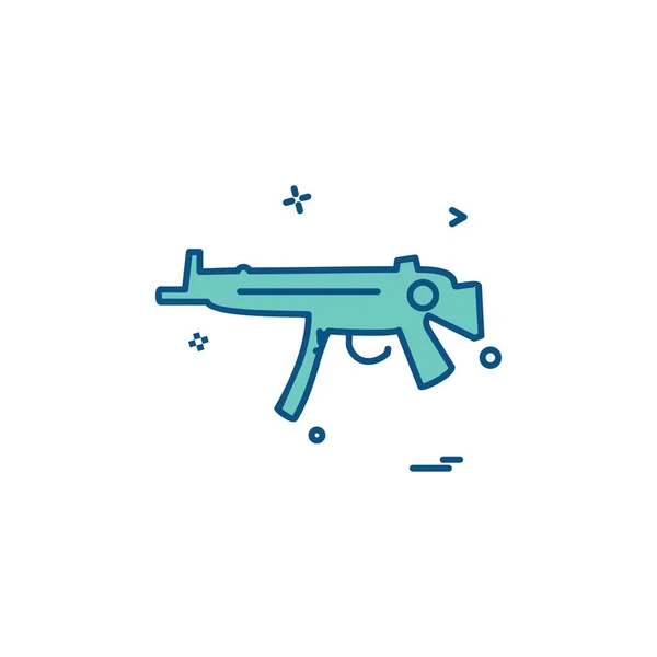 Pistola Icono Diseño Vector — Vector de stock