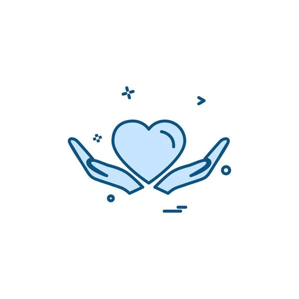 Hart Pictogram Ontwerp Vectorillustratie Voor Valentijn — Stockvector