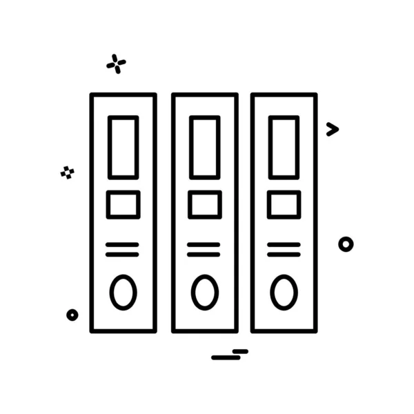 Designvektor Für Dateisymbole — Stockvektor