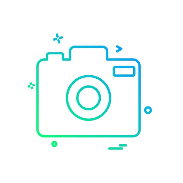 Camera Icon Design Vector — Stock Vector