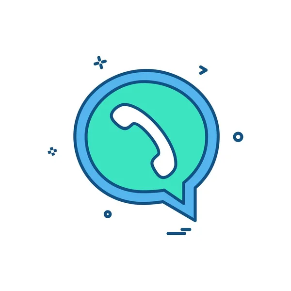 Chat Icon Design Vector — Stock Vector