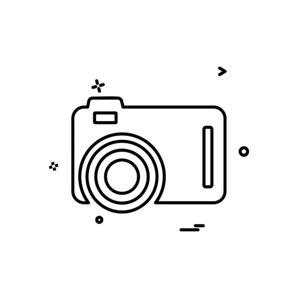 Vektor Návrhu Ikon Fotoaparátu — Stockový vektor