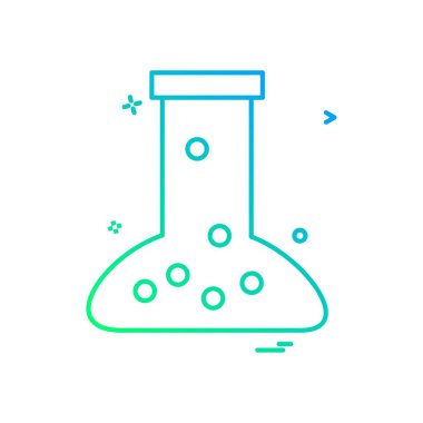 Şişesi simgesi tasarım, renkli vektör çizim