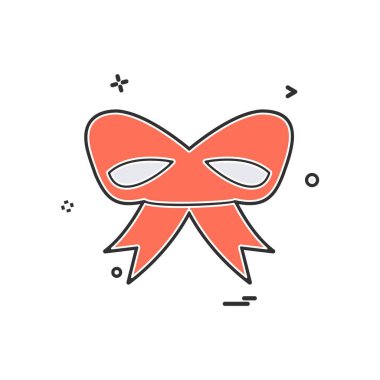 Noel Kurdelesi tasarım vektörü