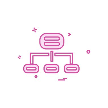 Ağ simgesi tasarım vektörü