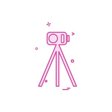 Kamera simgesi tasarım vektörü