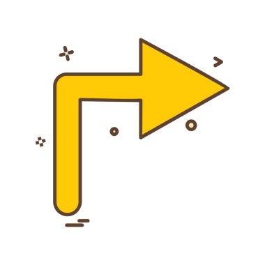 Ok simgesi tasarım vektörü