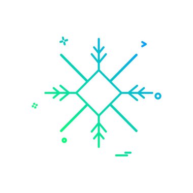 Beyaz arka plan üzerinde Snow flake simge vektör
