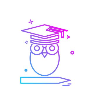 Okul simgesi tasarım vektörü 