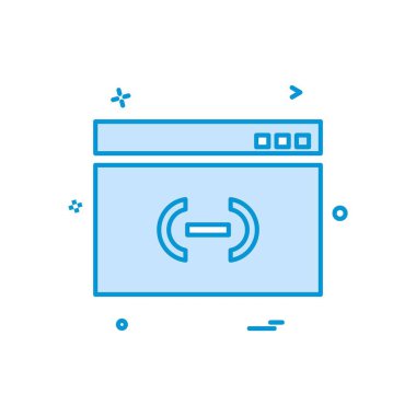 Web yerleşim simgesi tasarım vektörü