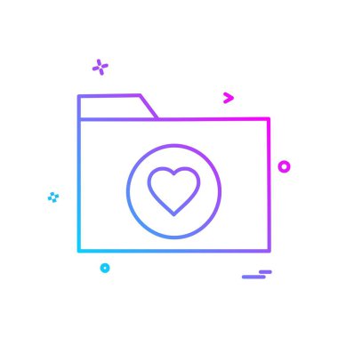 Klasör simge tasarlamak vektör