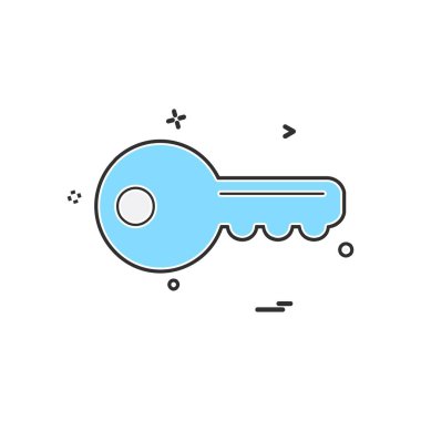 Anahtar simge tasarlamak vektör