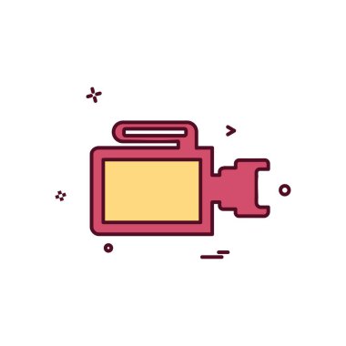 Kamera simgesi tasarım vektörü