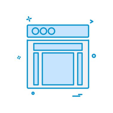 Web düzen simge tasarlamak vektör